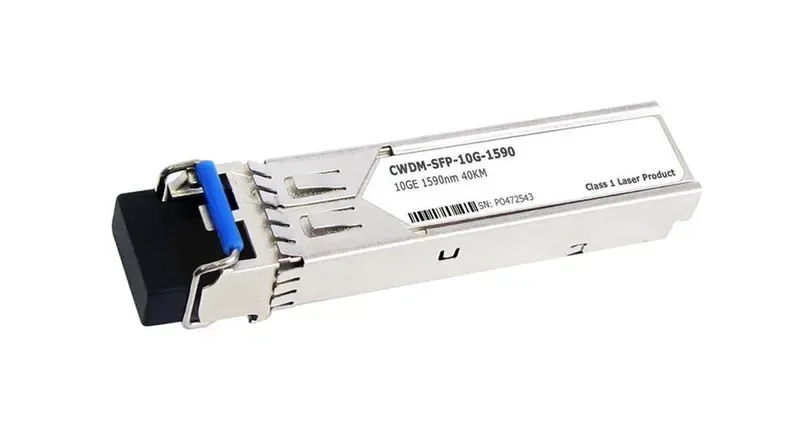 CWDM-SFP10G-1590 - Cisco 10Gbps 10GBase-CWDM Single-mode Fiber 40km 1590nm Duplex LC Connector SFP+ Transceiver Module