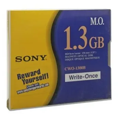CWO-1300 - Sony 5.25 Magneto Optical Media - WORM - 1.3GB - 5.25