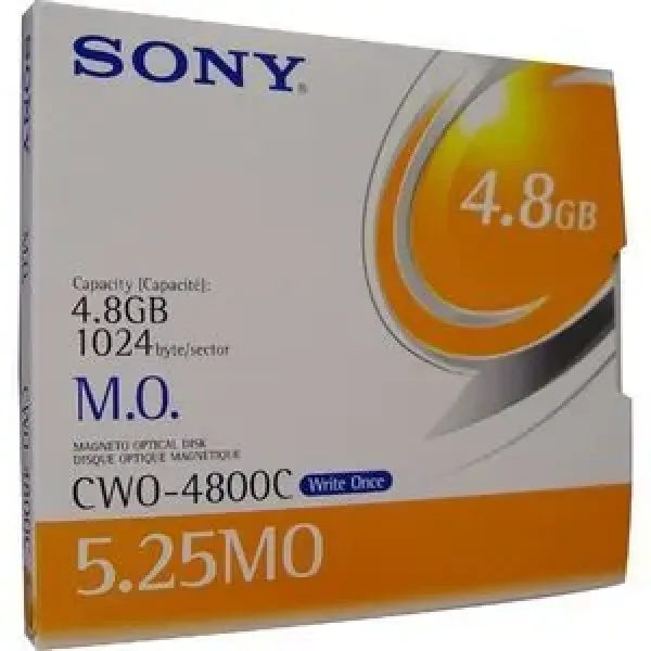 CWO4800CWW - Sony 5.25 Magneto Optical Media - WORM - 4.8GB - 8x