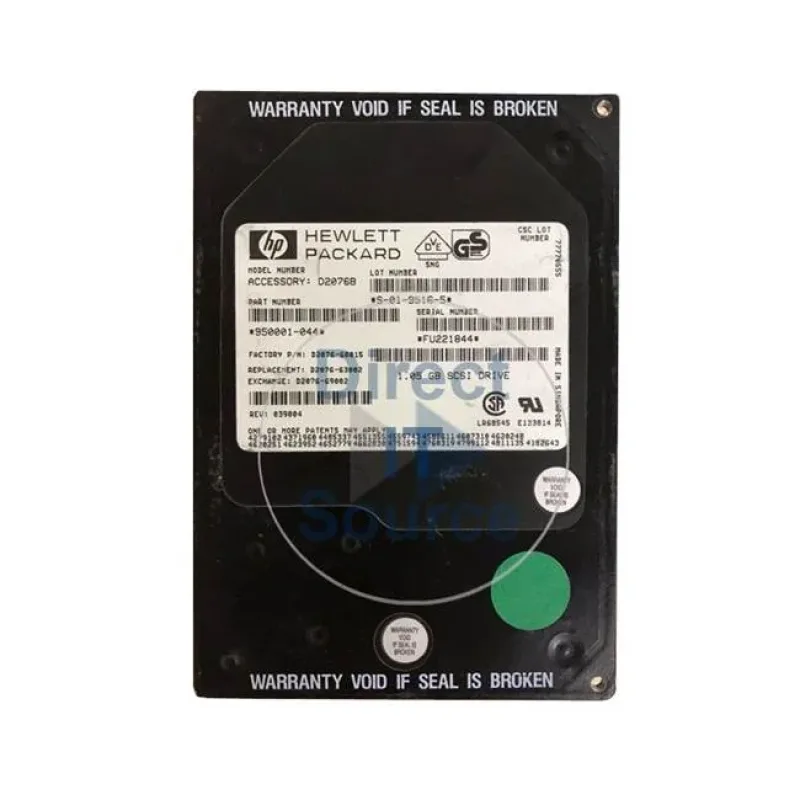 D2076B1000A - HP 1.5GB 5400 RPM Fast SCSI 3.5-inch Hard Disk