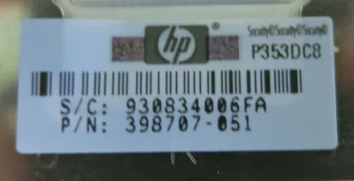 D35170-004 - HP 1GB DDR2-667MHz PC2-5300 Fully Buffered CL5 240-Pin DIMM 1.8V Memory Module