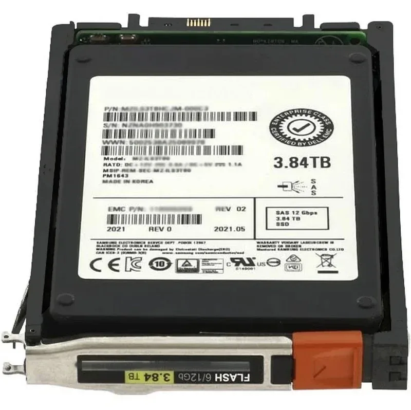 EMC D4F-2SFXL2-3840 3.84TB SAS 12Gb/s SFF 2.5-Inch Solid State Drive