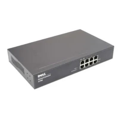 D5691 - Dell Powerconnect 2708 8 x Ports 10/100 Gigabit Managed Network Switch