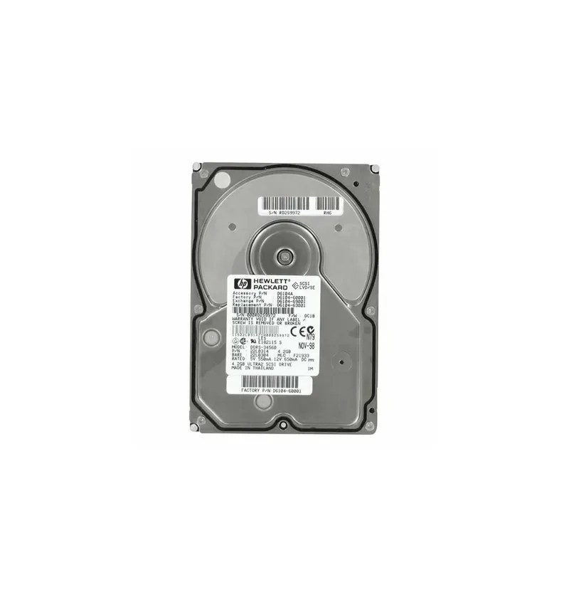 D6104AU - HP 4.3GB 7200RPM Ultra-2 Wide SCSI Hot-Pluggable LVD 80-Pin 3.5-inch Hard Drive