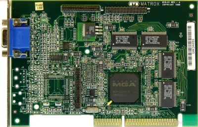 D6550-69501 - HP Matrox MGA G100 4MB AGP Video Graphics Card