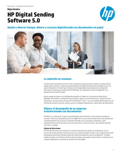 D8G45A - HP Digital Sending Software v.5.0 License 1 Device