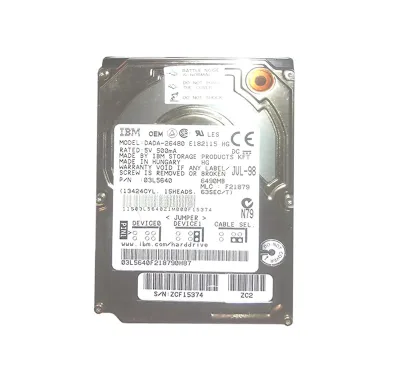 DADA-26480 - IBM 6GB 4200RPM ATA-33 2.5-inch Hard Drive