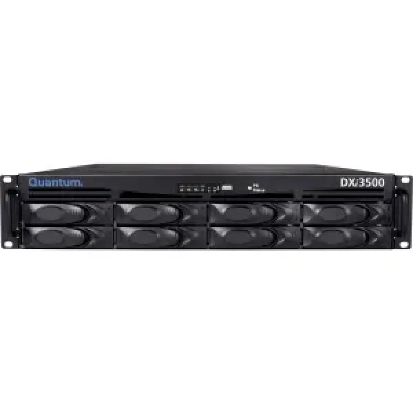 DDY35-CDCN-012A - Quantum DXi3500 Network Storage Server - 1.20 TB (4 x 500 GB) - RJ-45 Network Fibre Channel Mini-DIN (PS/2) Keyboard HD-15 VGA DB-25 Par