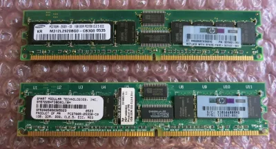 DE467A - HP 512MB DDR-400MHz PC3200 non-ECC Unbuffered CL3 184-Pin DIMM 2.5V Memory Module