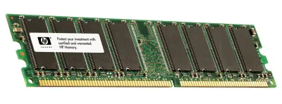 DE468A - HP 1GB DDR-400MHz PC3200 non-ECC Unbuffered CL3 184-Pin DIMM 2.5V Memory Module