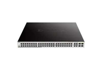 DGS-1210-52MP - D-Link Ethernet Switch 48 Network 4 Expansion Slot Manageable Twisted Pair Optical Fiber 2 Layer Supported 1U High Desktop Rack-mount