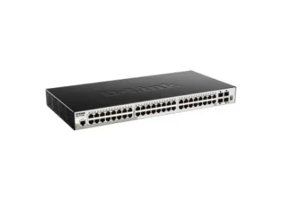 DGS-1510-52X - D-Link 44.2W 48-Port 10/100/1000Base-T Layer-3 Managed Gigabit Ethernet Switch with 4 10-Gigabit SFP+ Ports Rack-Mountable