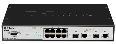 DGS-3200-10 - D-Link 8-Port 10/100/1000 Layer 2 Managed Ethernet Switch