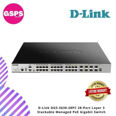 D-Link DGS-3620-28PC/EI xStack 28-Port GE 802.3AT POE Layer 3+ Switch
