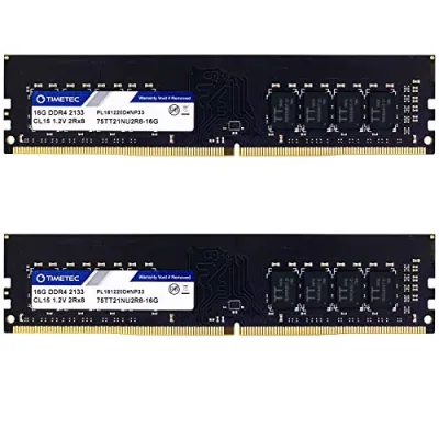PNY DIM104GBN/17100/4-SB 4GB DDR4-2133MHz PC4-17000 non-ECC Unbuffered CL15 288-Pin DIMM 1.2V Single Rank Memory Module