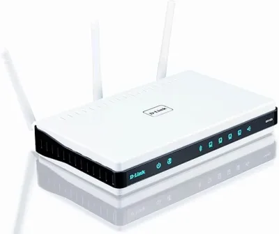 D-Link DIR-655/B 4-Port 2.4GHz 10/100/100Base-T Gigabit Ethernet 802.11b/g/n Wireless Router