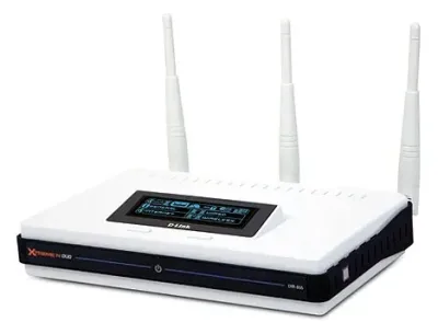 D-Link DIR-855/B Xtreme N DIR-855 Duo Media Router 4 x 10/100/1000Base-TX LAN, 1 x 10/100/1000Base-TX WAN IEEE 802.11n (draft) Wireless Router