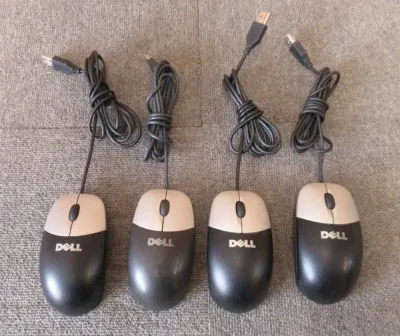 DJ301 - Dell 3-Button Scroll USB Optical Mouse