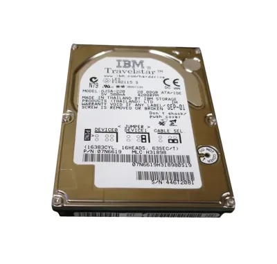 DJSA-220 - IBM Travelstar 20GN 20GB 4200RPM ATA-66 2MB Cache 2.5-inch Laptop Hard Drive