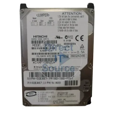 DK23CA-30F - Hitachi 30GB 4200RPM IDE Ultra DMA-100 9.5mm 2.5-Inch Notebook Hard Disk Drive