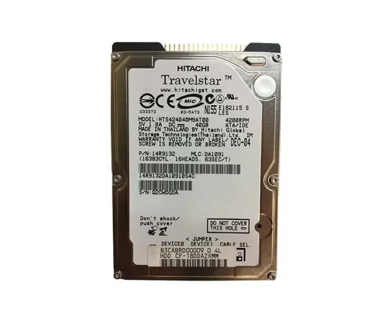 DK23FA-40AV - Hitachi Travelstar 4K80 40GB 4200RPM ATA-100 2.5-inch Hard Drive