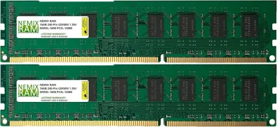 Dataram DRC1333Q2X/32GB 32GB Kit (2 X 16GB) DDR3-1333MHz PC3-10600 ECC Registered CL9 240-Pin DIMM 1.35V Low Voltage Quad Rank Memory