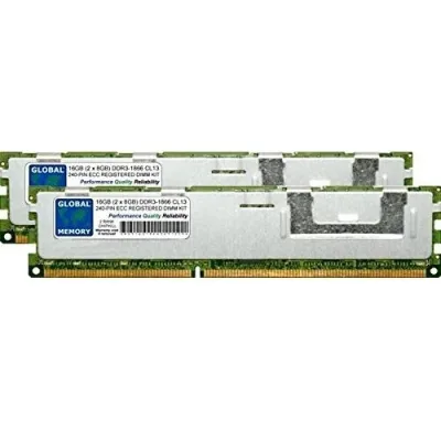Dataram DRI740/16GB 16GB Kit (2 X 8GB) DDR3-1066MHz PC3-8500 ECC Registered CL7 240-Pin DIMM Dual Rank Memory