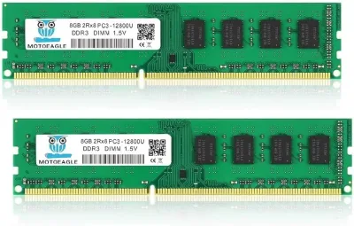Dataram DRIX1600UL/8GB 8GB DDR3-1600MHz PC3-12800 ECC Unbuffered CL11 240-Pin DIMM 1.35V Low Voltage Dual Rank Memory Module