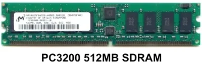 Dataram DRS2100Z/512 512MB DDR-400MHz PC3200 ECC Unbuffered CL3 184-Pin DIMM Memory Module