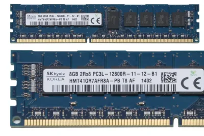 Dataram DRSN4270M3/8GB 8GB DDR3-1600MHz PC3-12800 ECC Registered CL11 240-Pin DIMM Dual Rank Memory Module