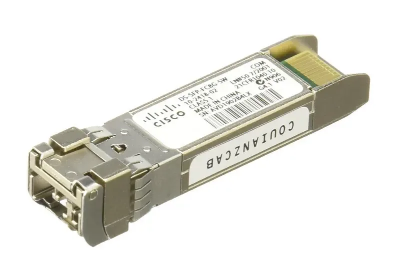 Cisco DS-SFP-FC8G-SWHP 8Gbps Fibre Channel Multi-mode Fiber 150m 850nm Duplex LC Connector SFP+ Transceiver Module