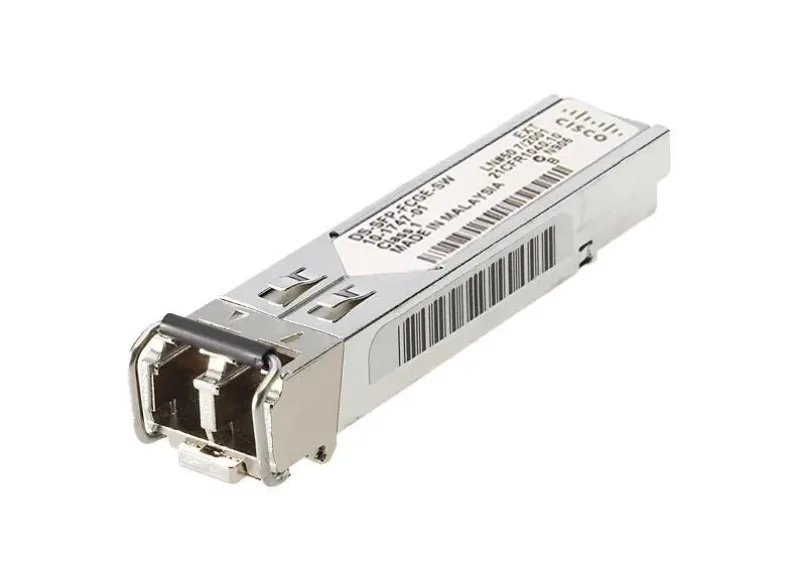 DS-SFP-FCGE-SW - Cisco 2Gb/s 1000Base-SX Short Wave Fibre Channel Multi-Mode Fiber 550m 850nm Duplex LC Connector SFP Transceiver Module