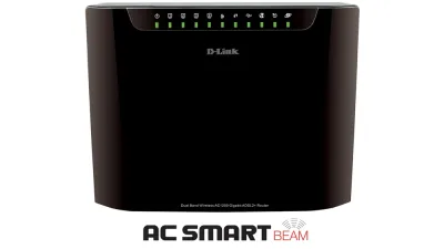 DSL-3580L - D-Link Wireless AC1200 Dual-Band Gigabit ADSL2+ Modem Router