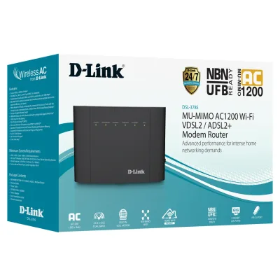 DSL-3785 - D-Link AC1200 Dual-Band MU-MIMO Modem Router├é┬á