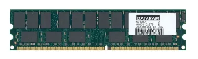 DTM63638A - Dataram 1GB DDR-266MHz PC2100 ECC Unbuffered CL2.5 184-Pin DIMM Low Profile Memory Module