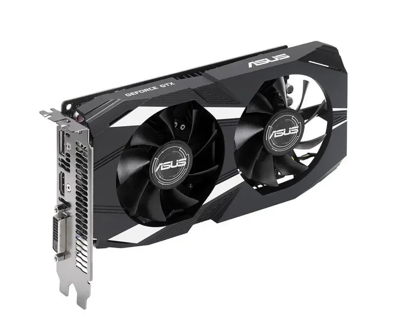 DUAL-GTX1050-2G-V2 - Asus Dual GeForce GTX 1050 Graphic Card 1354MHz Core 1455MHz Boost Clock 2GB GDDR5 PCI Express 3.0 Dual Slot Space Required