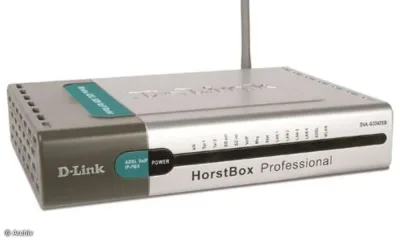 D-Link DVA-G3342SB/DE HorstBox Professional DVA-G3342SB ADSL2+ ISDN VoIP Gateway 4 x 10/100Base-TX LAN, 2 x ISDN, 2 x Phone, 1 x ADSL WAN IEEE 802.11b/g 54Mbps