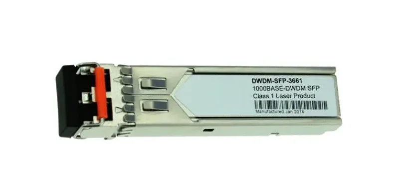 DWDM-SFP-3661 - Cisco 1.25Gb/s 1000Base-DWDM Single-Mode Fiber 80km 1536.61nm LC Connector SFP Transceiver Module