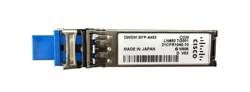 DWDM-SFP-4453 - Cisco 1.25Gb/s 1000Base-DWDM Single-Mode Fiber 80km 1544.53nm LC Connector SFP Transceiver Module