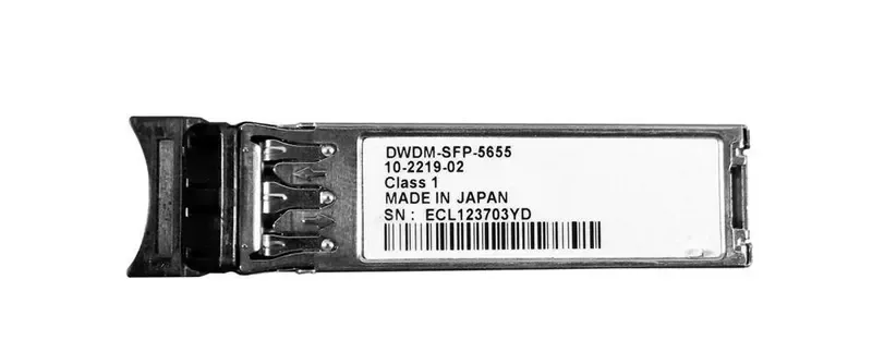 DWDM-SFP-5655 - Cisco 1Gbps 1000Base-DWDM Single-mode Fiber 80km 1556.55nm Duplex LC Connector SFP Transceiver Module