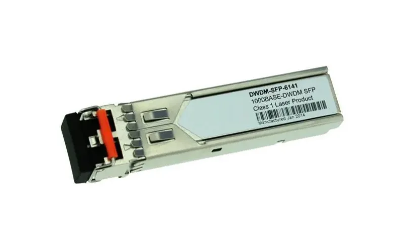DWDM-SFP-6141 - Cisco Single-Mode 1Gbps 1000Base-DWDM Fiber 80km 1561.42nm Duplex LC Connector SFP Transceiver Module