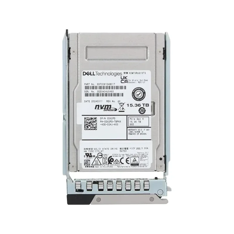 Dell DX2PD 15.36TB PCI Express NVMe 4.0 2.5-Inch Enterprise Solid State Drive