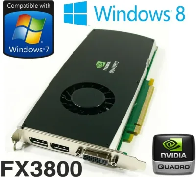 DY0J9 - Dell Nvidia Quadro FX 3800 1GB GDDR 256-Bit PCI Express x16 Video Graphics Card