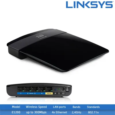 E1200-NP - Linksys E1200 Monitor N300 Wireless-N Router