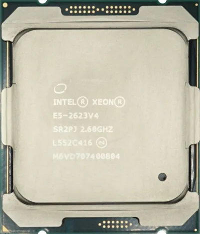 E5-2623V4 - Intel Xeon E5-2623 v4 Quad Core 2.60GHz 8.00GT/s QPI 10MB L3 Cache Socket FCLGA2011-3 Processor