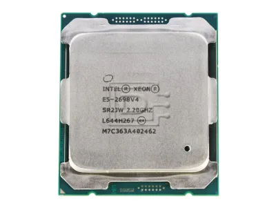 E5-2698V4 - Intel Xeon E5-2698 v4 20 Core 2.20GHz 9.60GT/s QPI 50MB L3 Cache Socket FCLGA2011-3 Processor