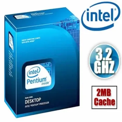 E5800 - Intel Pentium E5800 Dual Core 3.20GHz 800MHz FSB 2MB Cache Socket LGA775 Desktop Processor