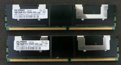 Elpida EBE10RD4ABFA-4A-E/1G 1GB PC2-3200R-333 ECC Memory Module (1 X 1GB)