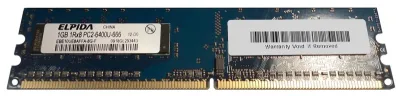 EBE10UE8AFFA-8G-F - Elpida 1GB DDR2-800MHz PC2-6400 non-ECC Unbuffered CL6 240-Pin DIMM 1.8V Single Rank Memory Module