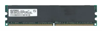 EBE41RE4ABHA-5C-E - Elpida 4GB DDR2-533MHz PC2-4200 ECC Registered CL4 240-Pin DIMM Dual Rank Memory Module